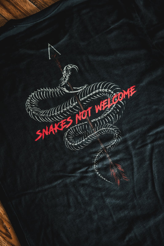 πΊπΈ Made in USA - Snakes Not Welcome - True Black w/ Contrast Stitch