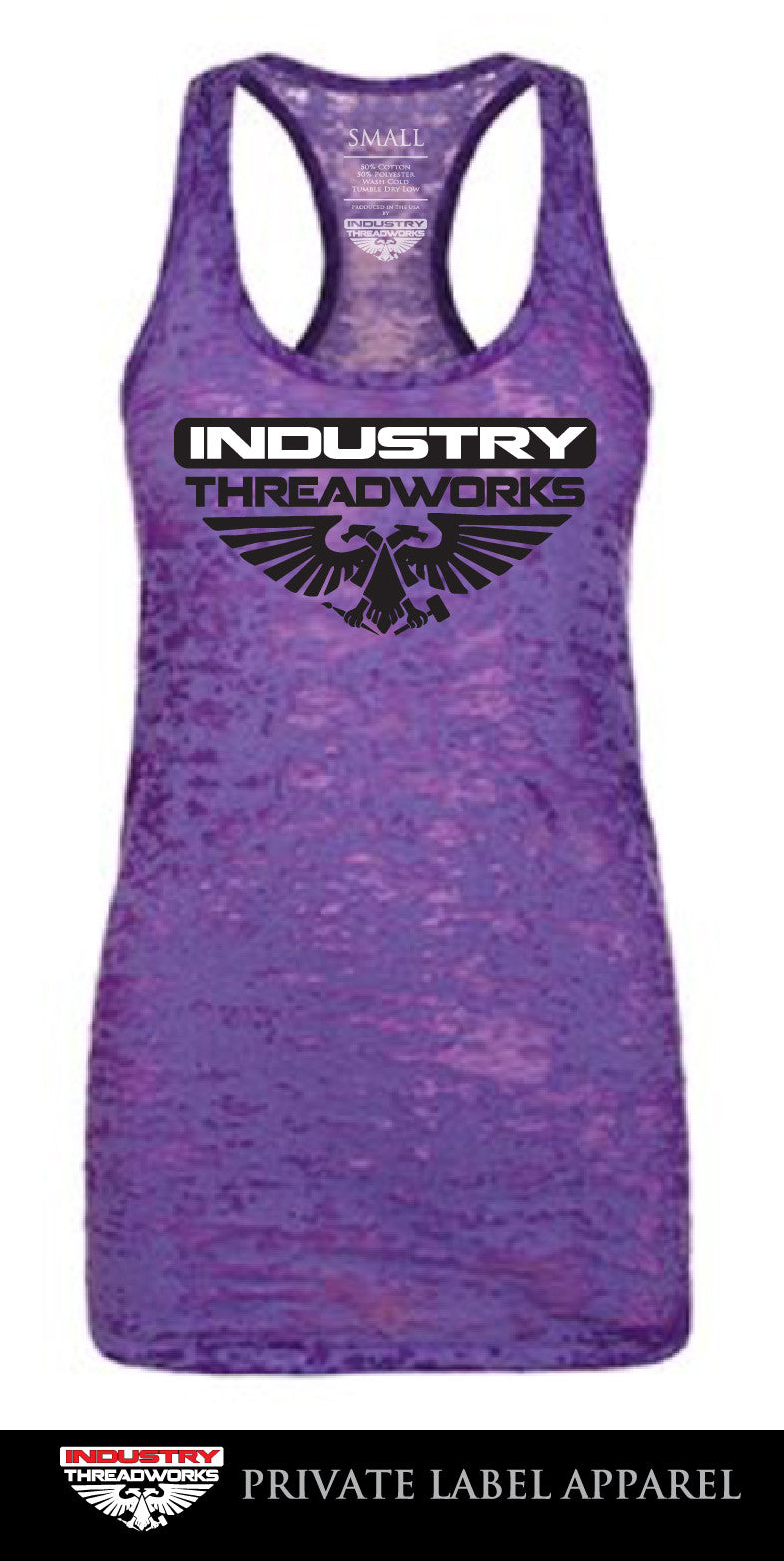Women's OG Logo - Purple Burnout Tank