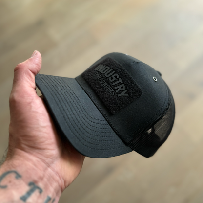 Trucker hat with 3D silicone front patch.