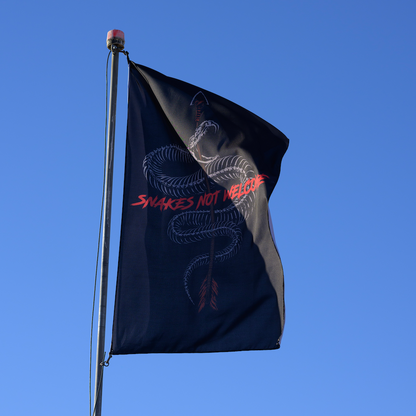 Snakes Not Welcome Flag