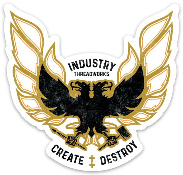 Free Bird Sticker - Gold