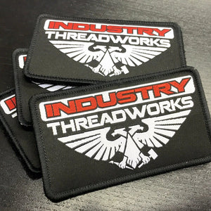 Vintage Industry Woven Patches - Velcro & Iron On
